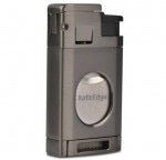 The Aurora — Torch Lighter with Integrated Cutter (Gray)
