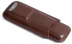 The Carry — 2-Cigar Leather Case with Cutter (Brown)