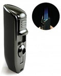 The Olympus — Torch Lighter (Gunmetal & Black Stone)
