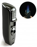 The Olympus — Torch Lighter (Gunmetal & Black Stone)