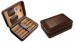 Manhattan Brown Travel Cigar Case Humidor