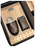 Manhattan Brown Travel Cigar Case Humidor