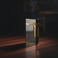 The Associate Torch Lighter by Legacy Cigar Lounge on dark mahogany surface