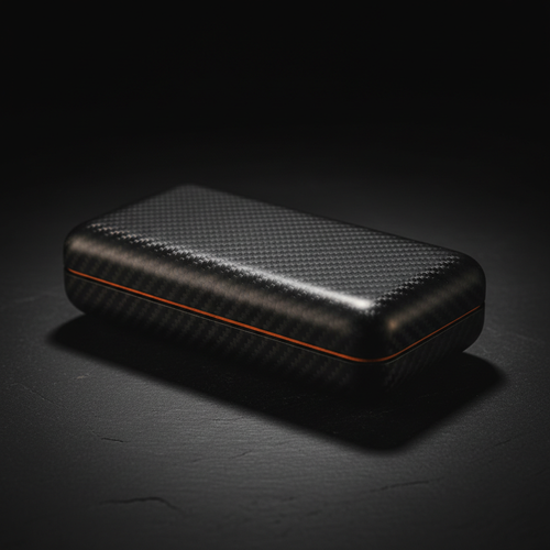 The Architect Carbon Fiber 5-Cigar Case by Legacy Cigar Lounge