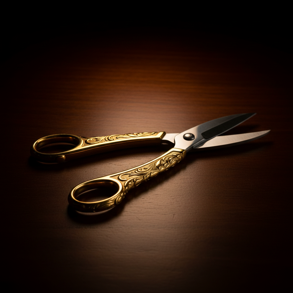 The Artisan Gold Handle Cigar Scissors by Legacy Cigar Lounge