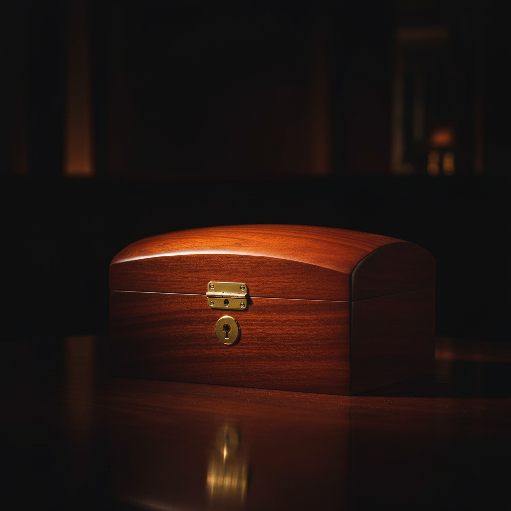The Chancellor 100-Count Mahogany Desktop Humidor by Legacy Cigar Lounge
