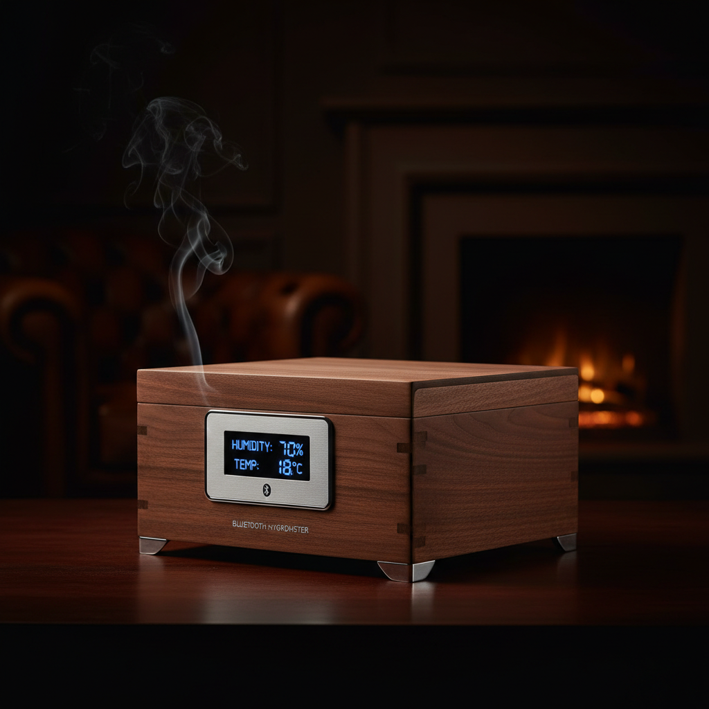 The Connect Smart Humidor with Bluetooth Hygrometer by Legacy Cigar Lounge